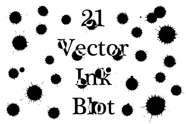 Векторные чернила на белом фоне — стоковый вектор