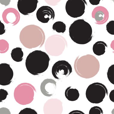 Sevimli vektör geometrik seamless modeli. Fırça darbeleri. Lekeli ve lekeleri. El doku çekilmiş. Soyut formları. Sonsuz doku kumaş ya da kağıt üzerine baskı için kullanılabilir