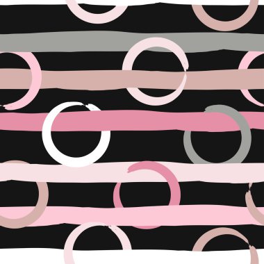 Sevimli vektör geometrik seamless modeli. Lekeli ve çizgili. Fırça darbeleri. El doku çekilmiş. Soyut formları. Sonsuz doku kumaş ya da kağıt üzerine baskı için kullanılabilir