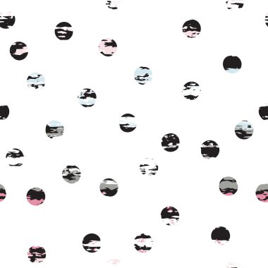 Sevimli vektör geometrik seamless modeli. Fırça darbeleri. Lekeli ve lekeleri. El doku çekilmiş. Soyut formları. Sonsuz doku kumaş ya da kağıt üzerine baskı için kullanılabilir