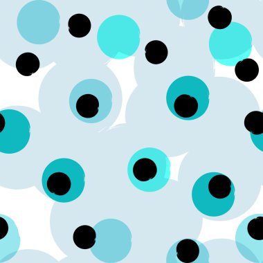 Dikişsiz evrensel desen. Lekeli, daireler