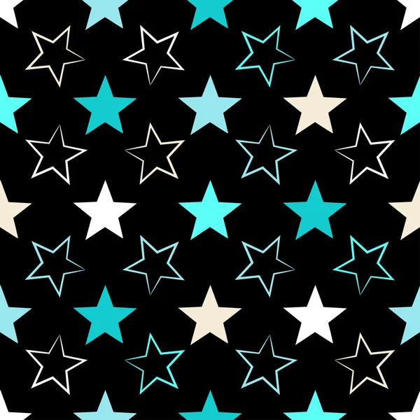 シームレスな普遍的なパターン。つ星の評価 — ストックベクタ