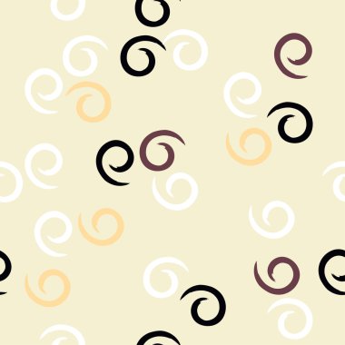 Sevimli vektör geometrik seamless modeli. Fırça darbeleri, girdap. El doku çekilmiş. Soyut formları. Sonsuz doku kumaş ya da kağıt üzerine baskı için kullanılabilir