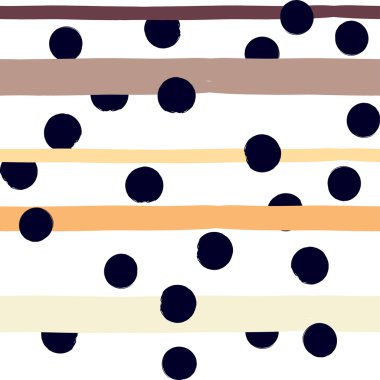 Sevimli vektör geometrik seamless modeli. Lekeli ve çizgili. Fırça darbeleri. El doku çekilmiş. Soyut formları. Sonsuz doku kumaş ya da kağıt üzerine baskı için kullanılabilir