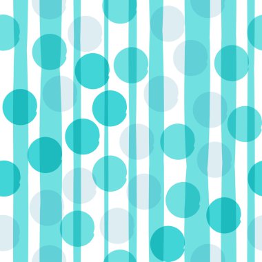 Sevimli vektör geometrik seamless modeli. Lekeli ve çizgili. Fırça darbeleri. El doku çekilmiş. Soyut formları. Sonsuz doku kumaş ya da kağıt üzerine baskı için kullanılabilir