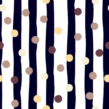 Sevimli vektör geometrik seamless modeli. Lekeli ve çizgili. Fırça darbeleri. El doku çekilmiş. Soyut formları. Sonsuz doku kumaş ya da kağıt üzerine baskı için kullanılabilir