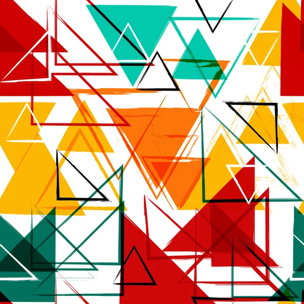 Seamless universal geometric modern pattern. Grunge texture. Triangles. Vector illustration. Abstract geometric shapes