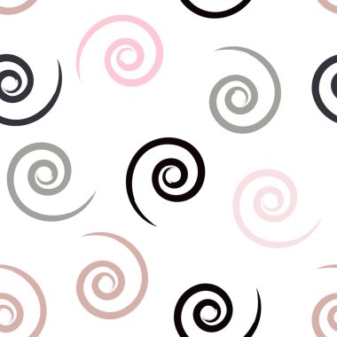 Sevimli vektör geometrik seamless modeli. Fırça darbeleri, girdap. El doku çekilmiş. Soyut formları. Sonsuz doku kumaş ya da kağıt üzerine baskı için kullanılabilir