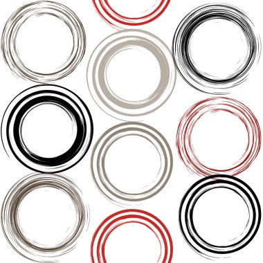 Sevimli vektör geometrik seamless modeli. Fırça darbeleri, girdap. El doku çekilmiş. Soyut formları. Sonsuz doku kumaş ya da kağıt üzerine baskı için kullanılabilir