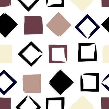 Dikişsiz evrensel desen. Kareler ve elmas