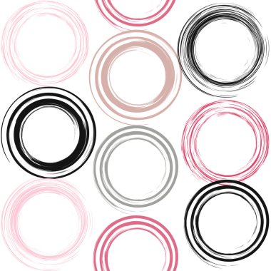 Sevimli vektör geometrik seamless modeli. Fırça darbeleri, girdap. El doku çekilmiş. Soyut formları. Sonsuz doku kumaş ya da kağıt üzerine baskı için kullanılabilir