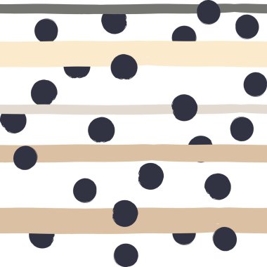 Sevimli vektör geometrik seamless modeli. Lekeli ve çizgili. Fırça darbeleri. El doku çekilmiş. Soyut formları. Sonsuz doku kumaş ya da kağıt üzerine baskı için kullanılabilir