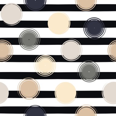 Sevimli vektör geometrik seamless modeli. Lekeli ve çizgili. Fırça darbeleri. El doku çekilmiş. Soyut formları. Sonsuz doku kumaş ya da kağıt üzerine baskı için kullanılabilir