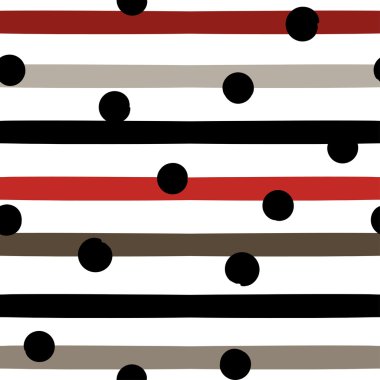 Sevimli vektör geometrik seamless modeli. Lekeli ve çizgili. Fırça darbeleri. El doku çekilmiş. Soyut formları. Sonsuz doku kumaş ya da kağıt üzerine baskı için kullanılabilir