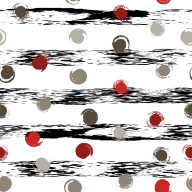 Sevimli vektör geometrik seamless modeli. Lekeli ve çizgili. Fırça darbeleri. El doku çekilmiş. Soyut formları. Sonsuz doku kumaş ya da kağıt üzerine baskı için kullanılabilir