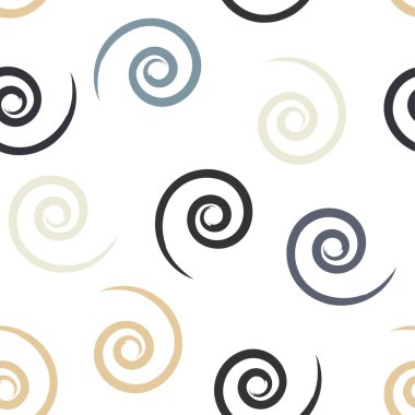Sevimli vektör geometrik seamless modeli. Fırça darbeleri, girdap. Soyut formları. Sonsuz doku kumaş ya da kağıt üzerine baskı için kullanılabilir
