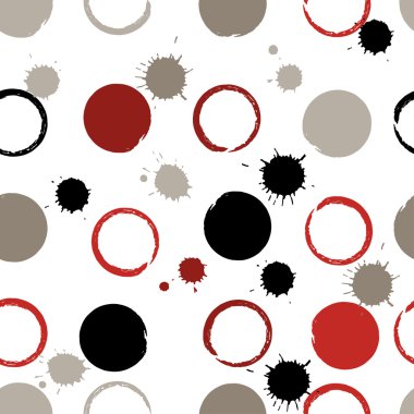 Sevimli vektör geometrik seamless modeli. Fırça darbeleri. Lekeli ve lekeleri. El doku çekilmiş. Soyut formları. Sonsuz doku kumaş ya da kağıt üzerine baskı için kullanılabilir