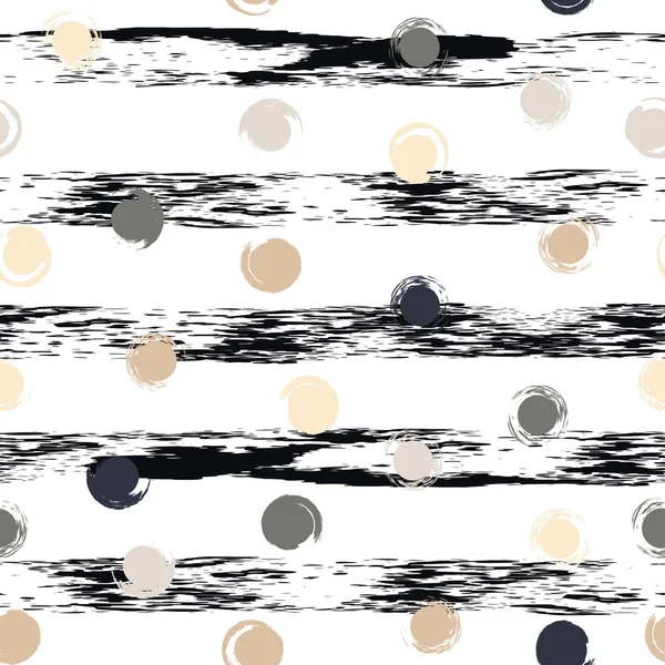 Sevimli vektör geometrik seamless modeli. Lekeli ve çizgili. Fırça darbeleri. El doku çekilmiş. Soyut formları. Sonsuz doku kumaş ya da kağıt üzerine baskı için kullanılabilir