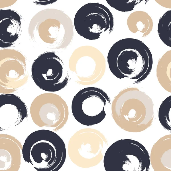 Dikişsiz evrensel desen. Lekeli, daireler, şeritler