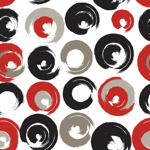 Dikişsiz evrensel desen. Lekeli, daireler, şeritler