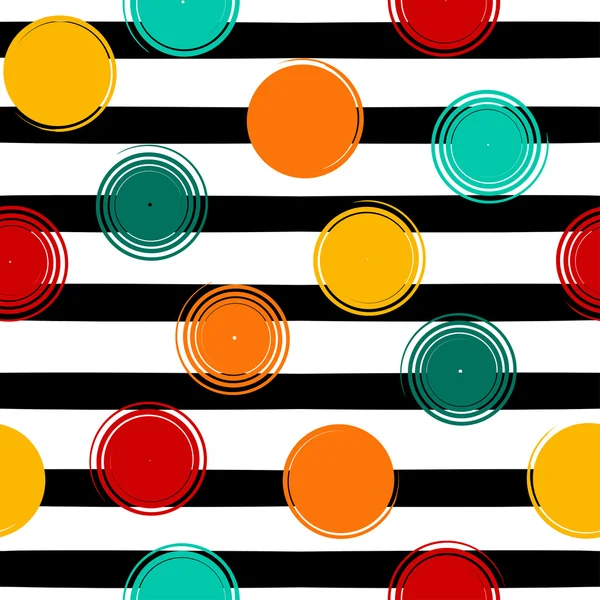 Sevimli vektör geometrik seamless modeli. Lekeli ve çizgili. Fırça darbeleri. El doku çekilmiş. Soyut formları. Sonsuz doku kumaş ya da kağıt üzerine baskı için kullanılabilir