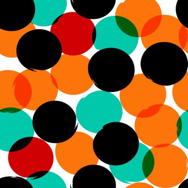 Dikişsiz evrensel desen. Lekeli, daireler