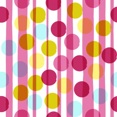 Dikişsiz evrensel desen. Lekeli, daireler