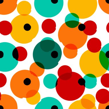 Dikişsiz evrensel desen. Lekeli, daireler