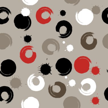 Sevimli vektör geometrik seamless modeli. Fırça darbeleri. Lekeli ve lekeleri. El doku çekilmiş. Soyut formları. Sonsuz doku kumaş ya da kağıt üzerine baskı için kullanılabilir