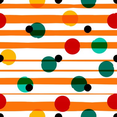 Dikişsiz evrensel desen. Lekeli, daireler