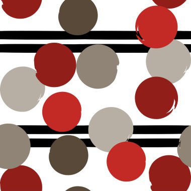 Sevimli vektör geometrik seamless modeli. Lekeli ve çizgili. Fırça darbeleri. El doku çekilmiş. Soyut formları. Sonsuz doku kumaş ya da kağıt üzerine baskı için kullanılabilir