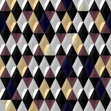 Arka plan. Elmas ile modern seamless modeli. Vektör çizim