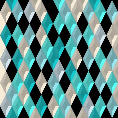 Arka plan. Elmas ile modern seamless modeli. Vektör çizim