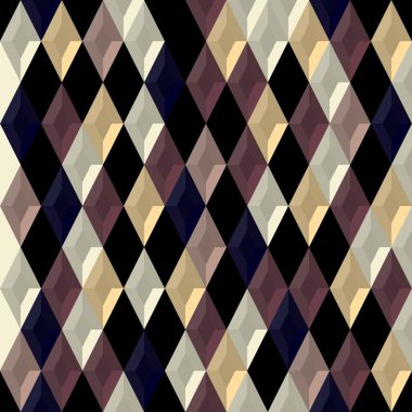 Arka plan. Elmas ile modern seamless modeli. Vektör çizim