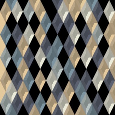 Arka plan. Elmas ile modern seamless modeli. Vektör çizim