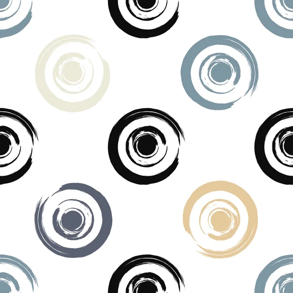 Sevimli vektör geometrik dikişsiz desen. Fırça darbeleri. Puantiye.