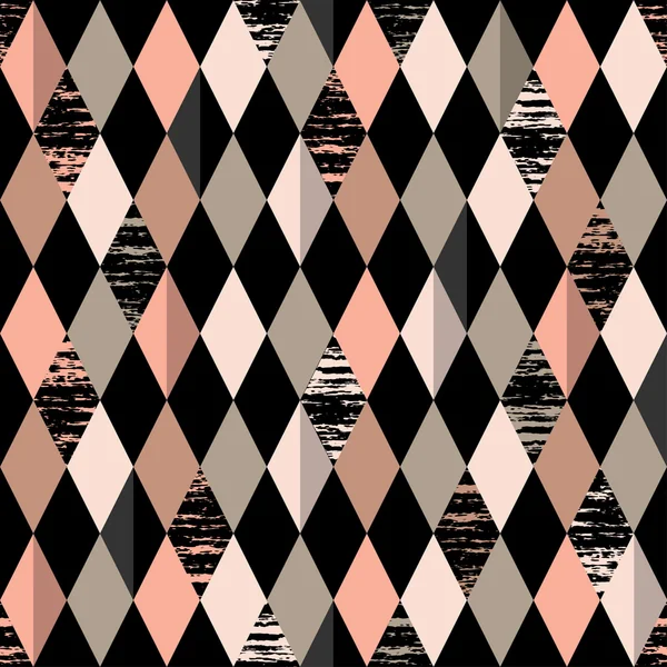 Abstrakter Hintergrund. modernes nahtloses Muster mit Diamanten. Vektorillustration — Stockvektor