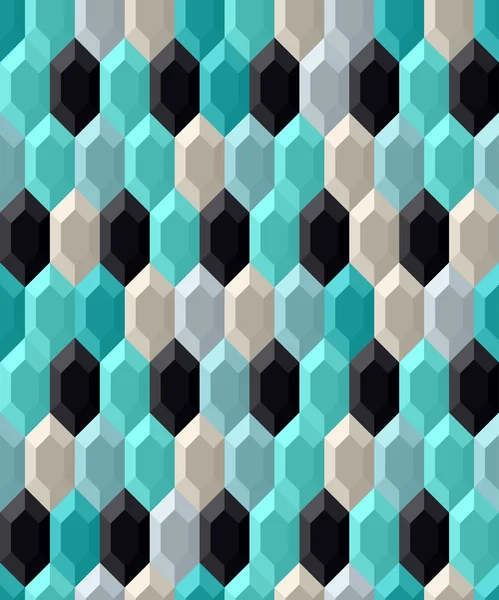 Fondo abstracto. Moderno patrón sin costura con hexágono. Ilustración vectorial — Vector de stock