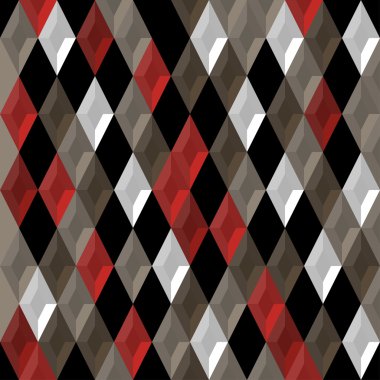 Arka plan. Elmas ile modern seamless modeli. Vektör çizim