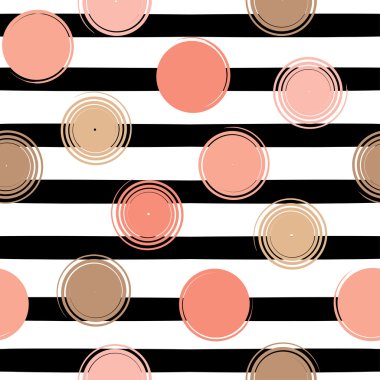 Sevimli vektör geometrik seamless modeli. Lekeli ve çizgili. Fırça darbeleri. El doku çekilmiş. Soyut formları. Sonsuz doku kumaş ya da kağıt üzerine baskı için kullanılabilir