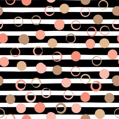 Sevimli vektör geometrik seamless modeli. Lekeli ve çizgili. Fırça darbeleri. El doku çekilmiş. Soyut formları. Sonsuz doku kumaş ya da kağıt üzerine baskı için kullanılabilir