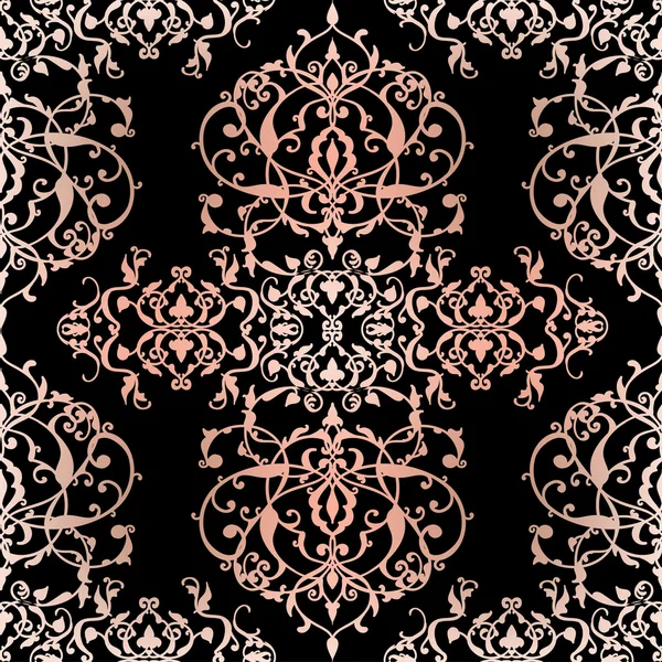 Vektorové abstraktní bezešvé patchwork vzor s geometrické a květinové ornamenty, stylizované květiny, tečky, sněhové vločky a krajky. Vintage arabský styl — Stockový vektor