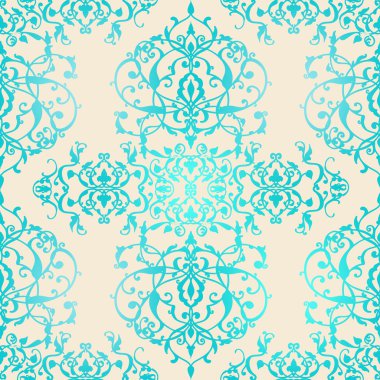 Vektör soyut sorunsuz patchwork desenle geometrik ve bitkisel süsler, stilize çiçekler, noktalar, kar taneleri ve dantel. Vintage Arap tarzı.