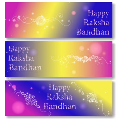 Mutlu Raksha Bandhan kutlama.