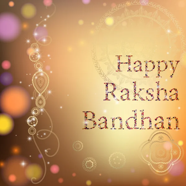 행복 한 Raksha Bandhan 축 하. — 스톡 벡터