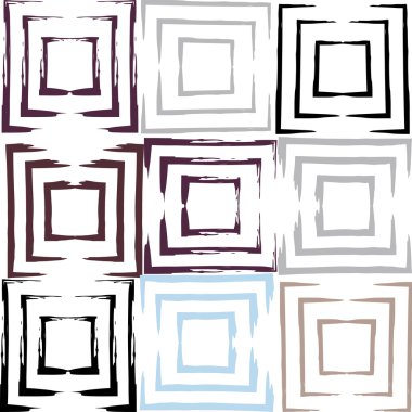 Sevimli vektör geometrik seamless modeli. Fırça darbeleri. El doku çekilmiş. Soyut formları. Sonsuz doku kumaş ya da kağıt üzerine baskı için kullanılabilir