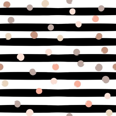 Sevimli vektör geometrik seamless modeli. Lekeli ve çizgili. Fırça darbeleri. El doku çekilmiş. Soyut formları. Sonsuz doku kumaş ya da kağıt üzerine baskı için kullanılabilir