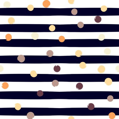 Sevimli vektör geometrik seamless modeli. Lekeli ve çizgili. Fırça darbeleri. El doku çekilmiş. Soyut formları. Sonsuz doku kumaş ya da kağıt üzerine baskı için kullanılabilir