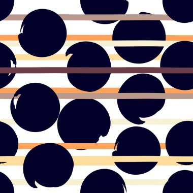 Sevimli vektör geometrik seamless modeli. Lekeli ve çizgili. Fırça darbeleri. El doku çekilmiş. Soyut formları. Sonsuz doku kumaş ya da kağıt üzerine baskı için kullanılabilir