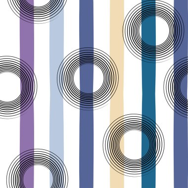 Sevimli vektör geometrik seamless modeli. Lekeli ve çizgili. Fırça darbeleri. El doku çekilmiş. Soyut formları. Sonsuz doku kumaş ya da kağıt üzerine baskı için kullanılabilir